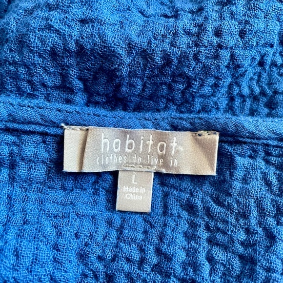 NWT Habitat blue tunic lagenlook top size large. - Picture 8 of 9